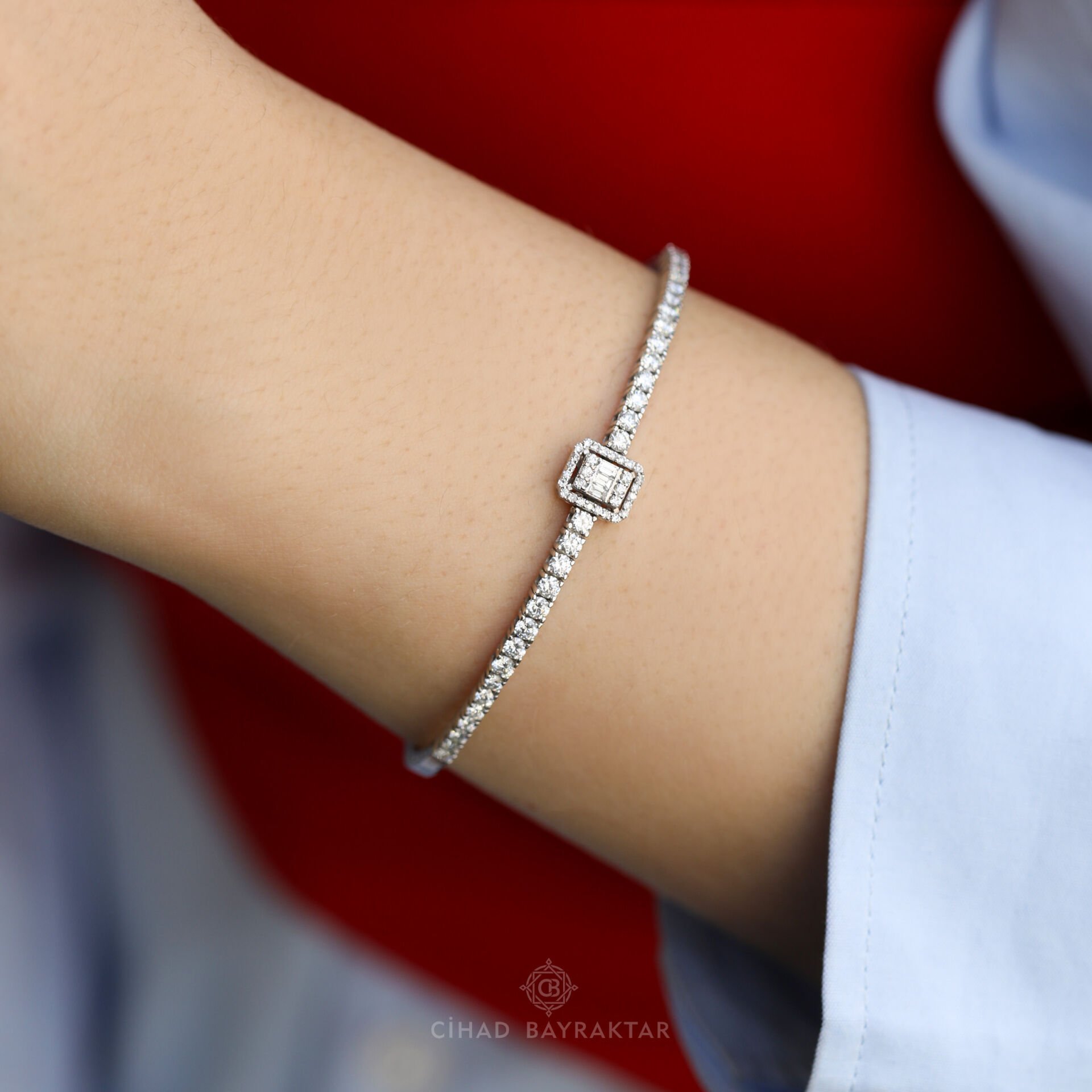 1,59 ct Baget Pırlanta Bileklik