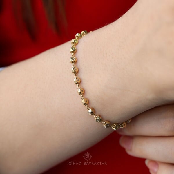 Taşlı Altın Bileklik