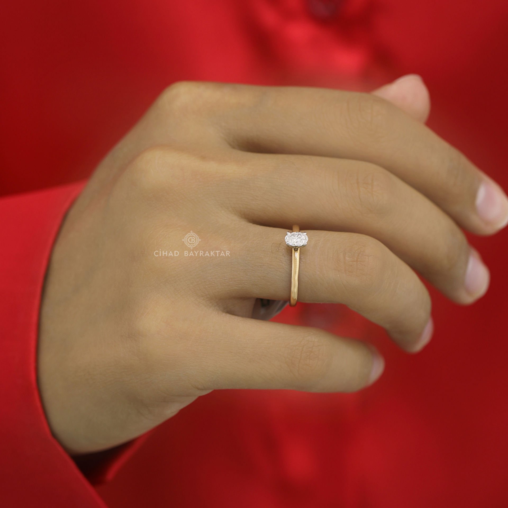 0,31 ct Oval Pırlanta Tektaş