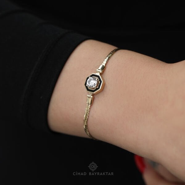Taşlı Altın Bileklik