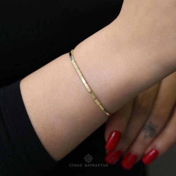 Parlak Altın Set Bilekliği