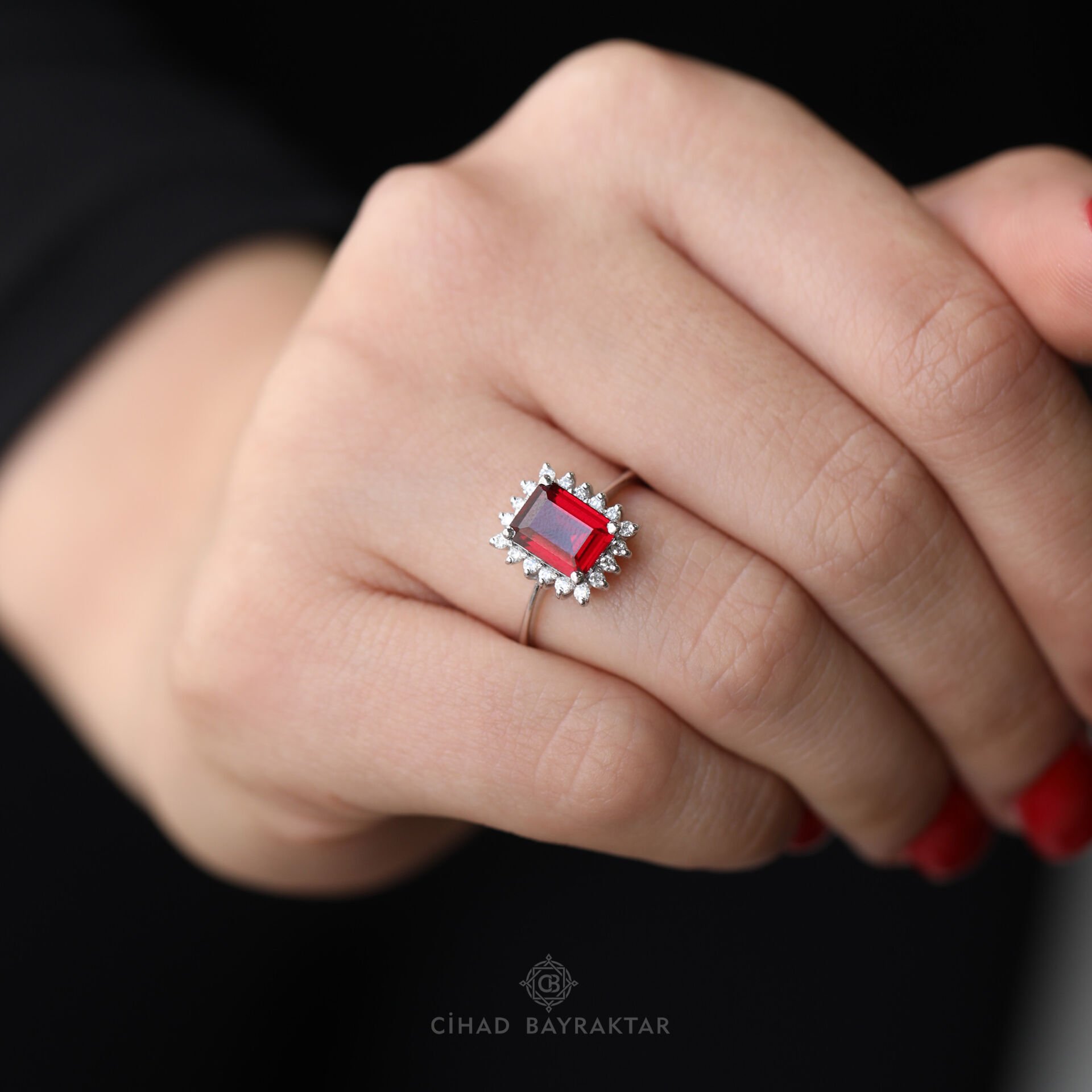 Yakut Pırlanta Yüzük