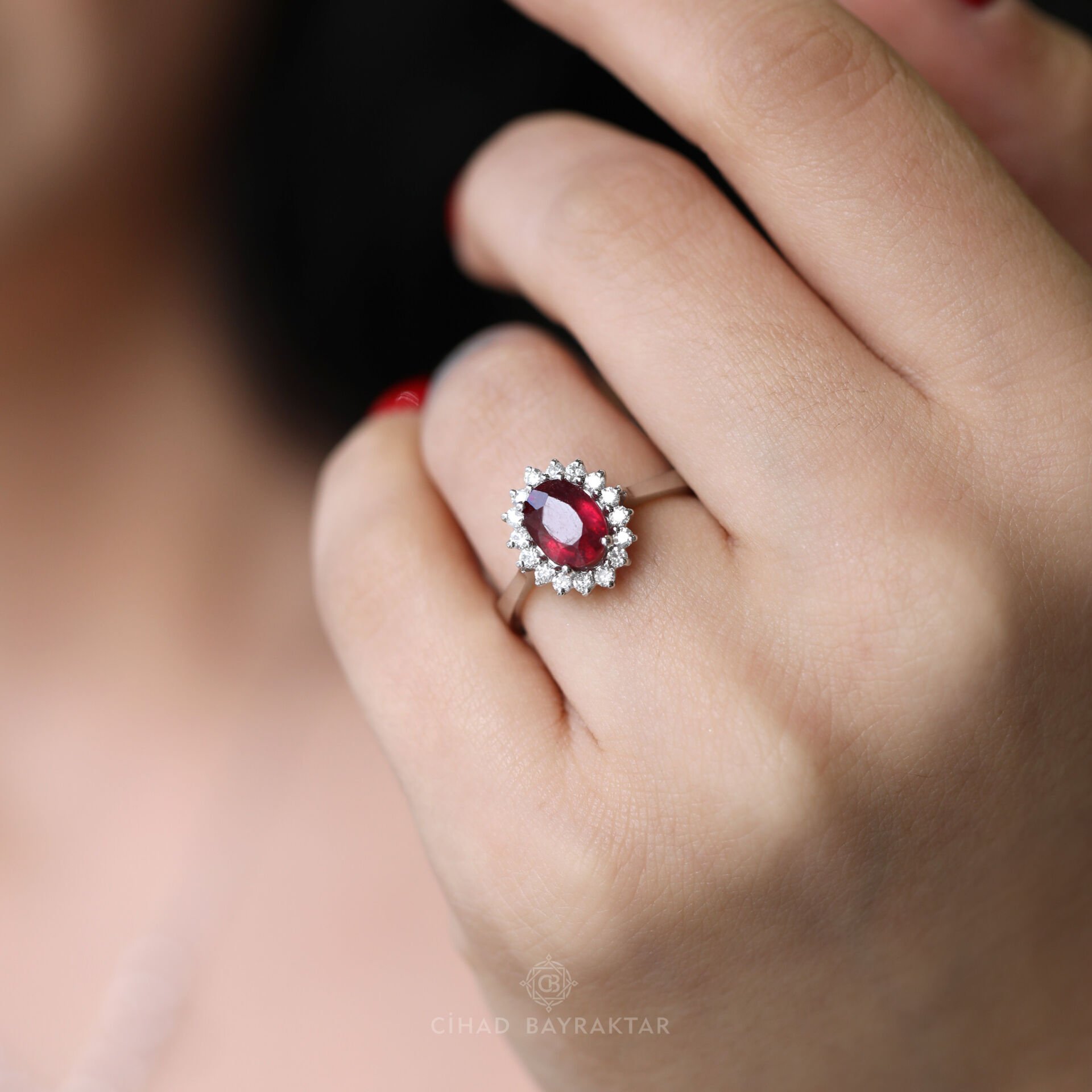 Yakut Pırlanta Yüzük