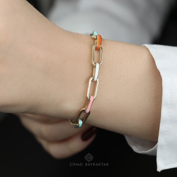 Mineli Altın Bileklik