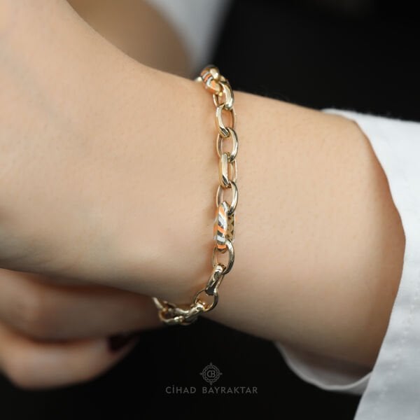 Mineli Altın Bileklik