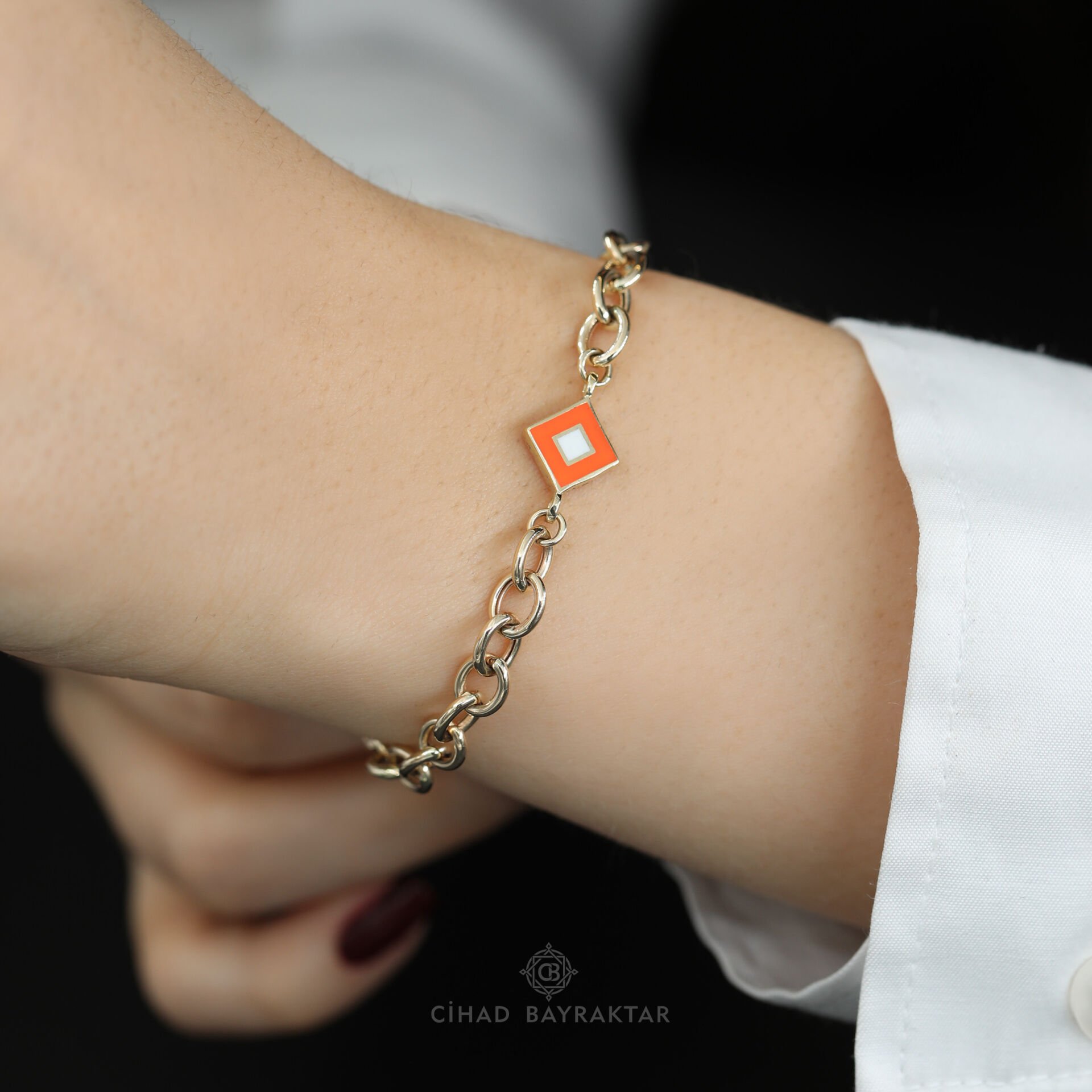 Mineli Altın Bileklik