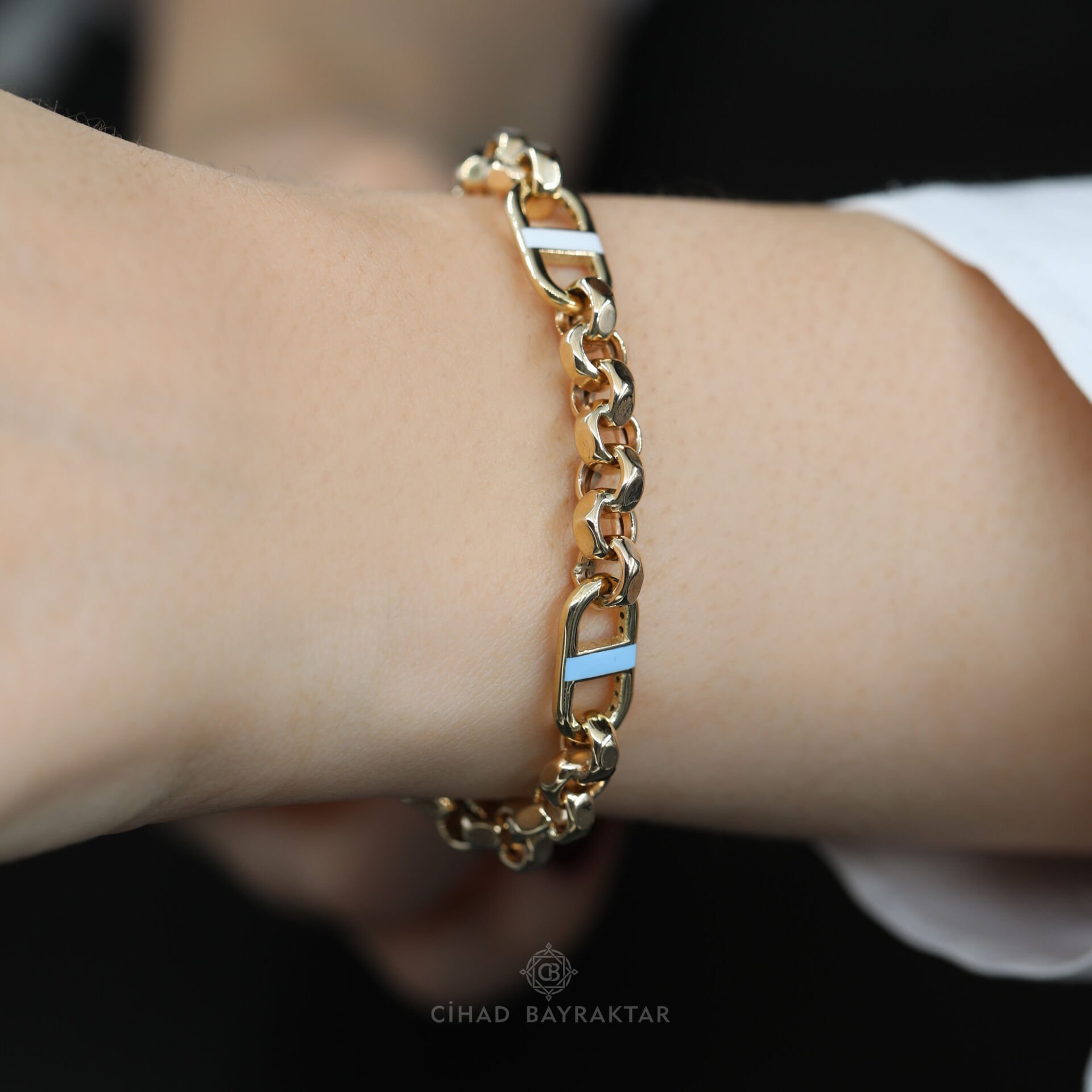 Mineli Altın Bileklik