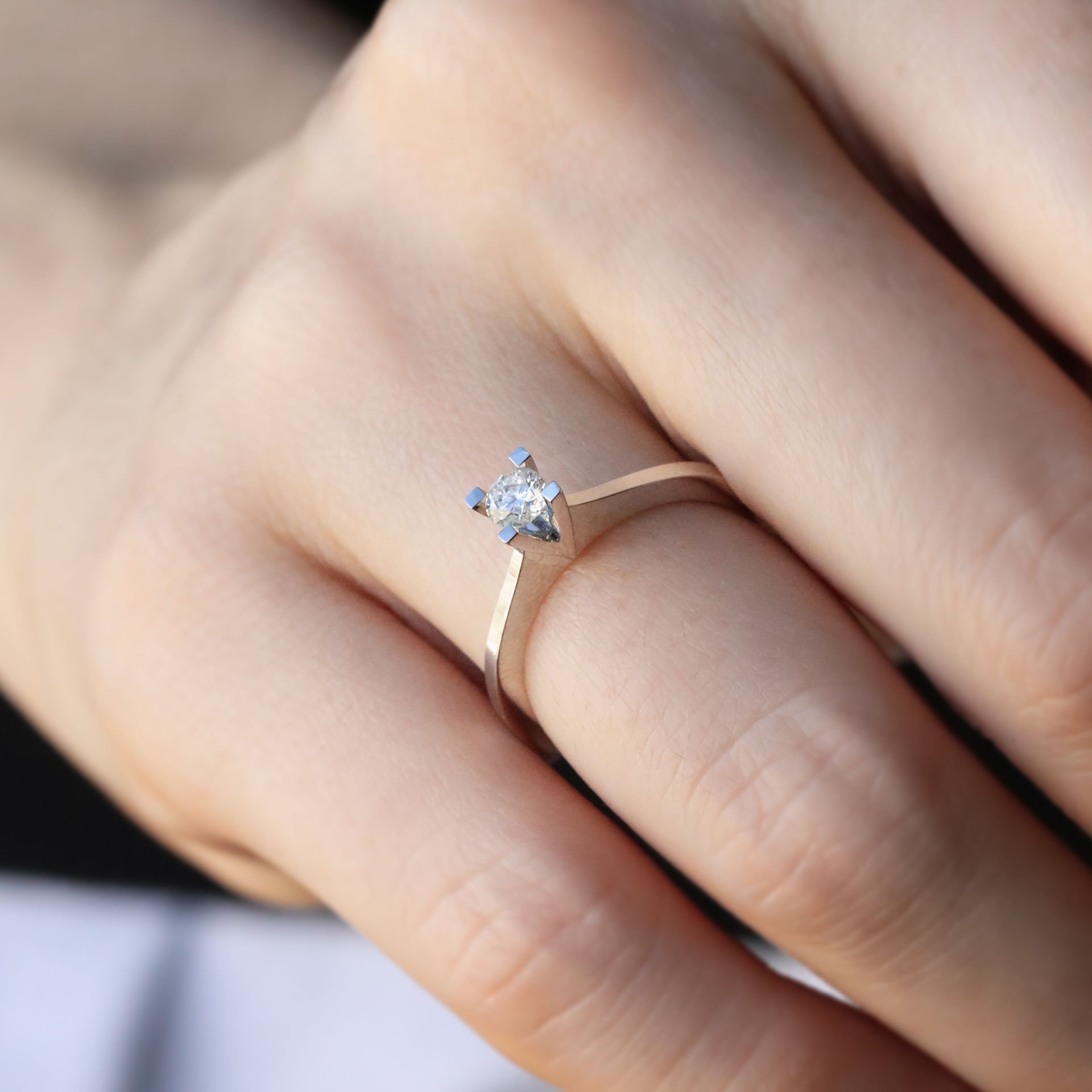 0,24 Ct. Tektaş Pırlanta Yüzük