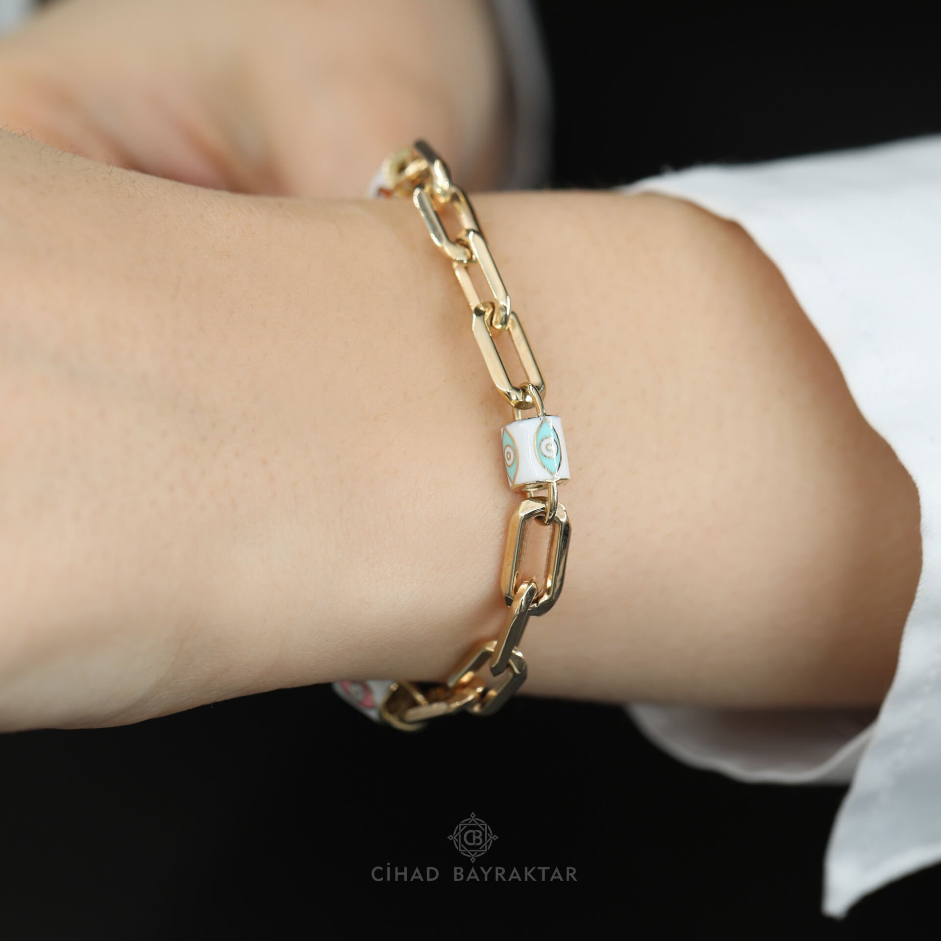 Mineli Altın Bileklik