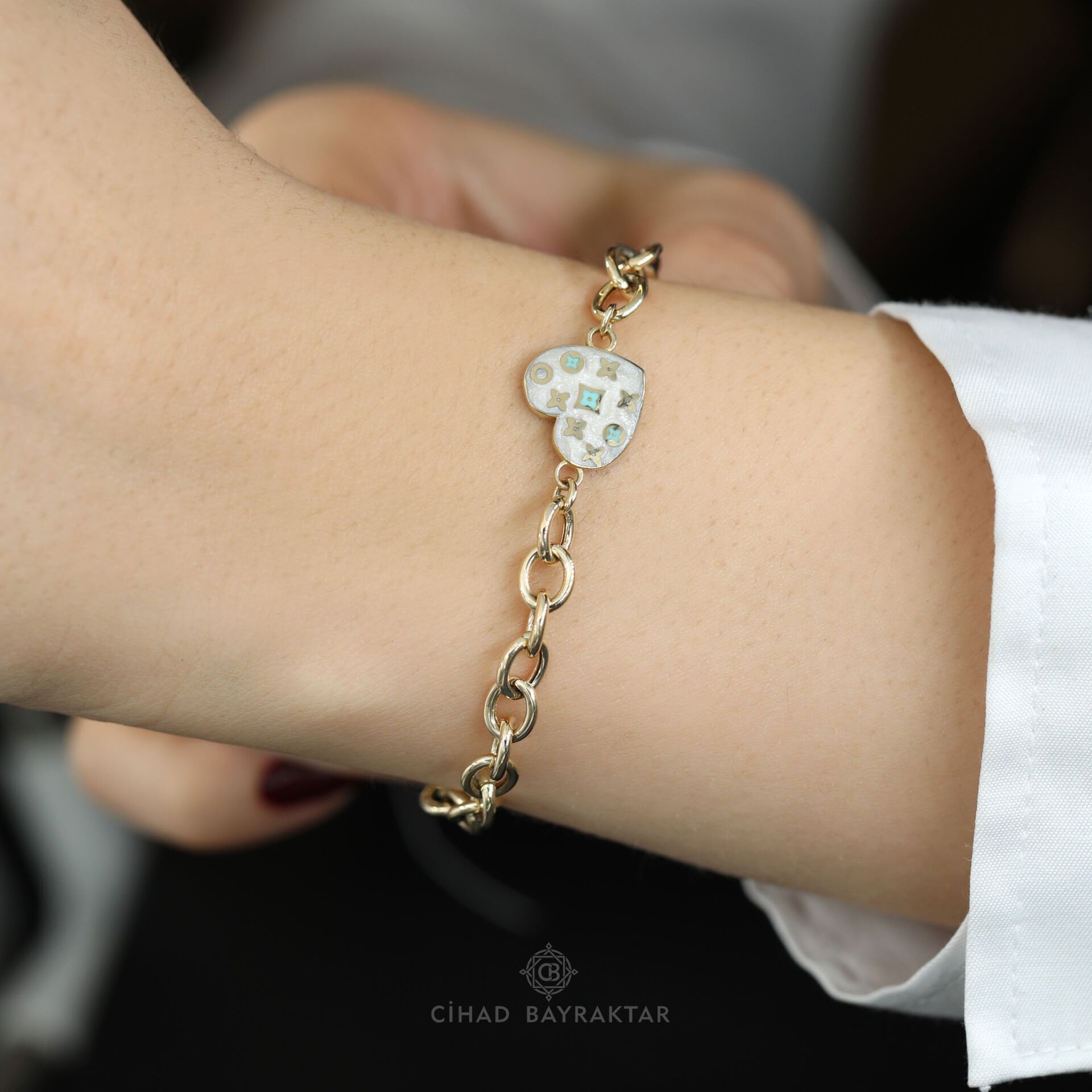 Mineli Altın Bileklik