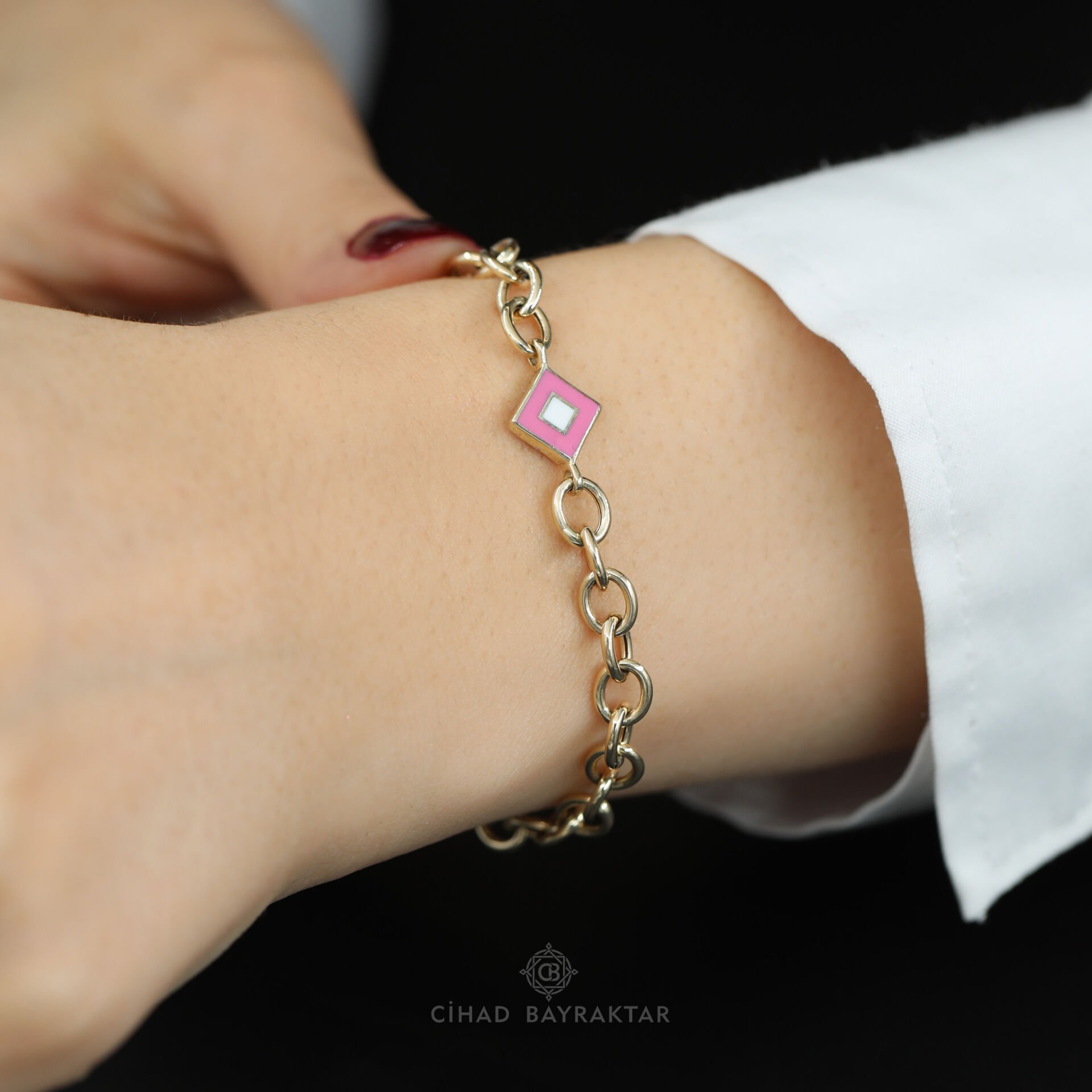 Mineli Altın Bileklik