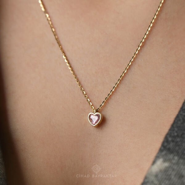 Cetaş Kalp Altın Kolye