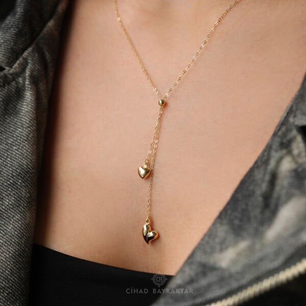 Kalp Model Altın Kolye