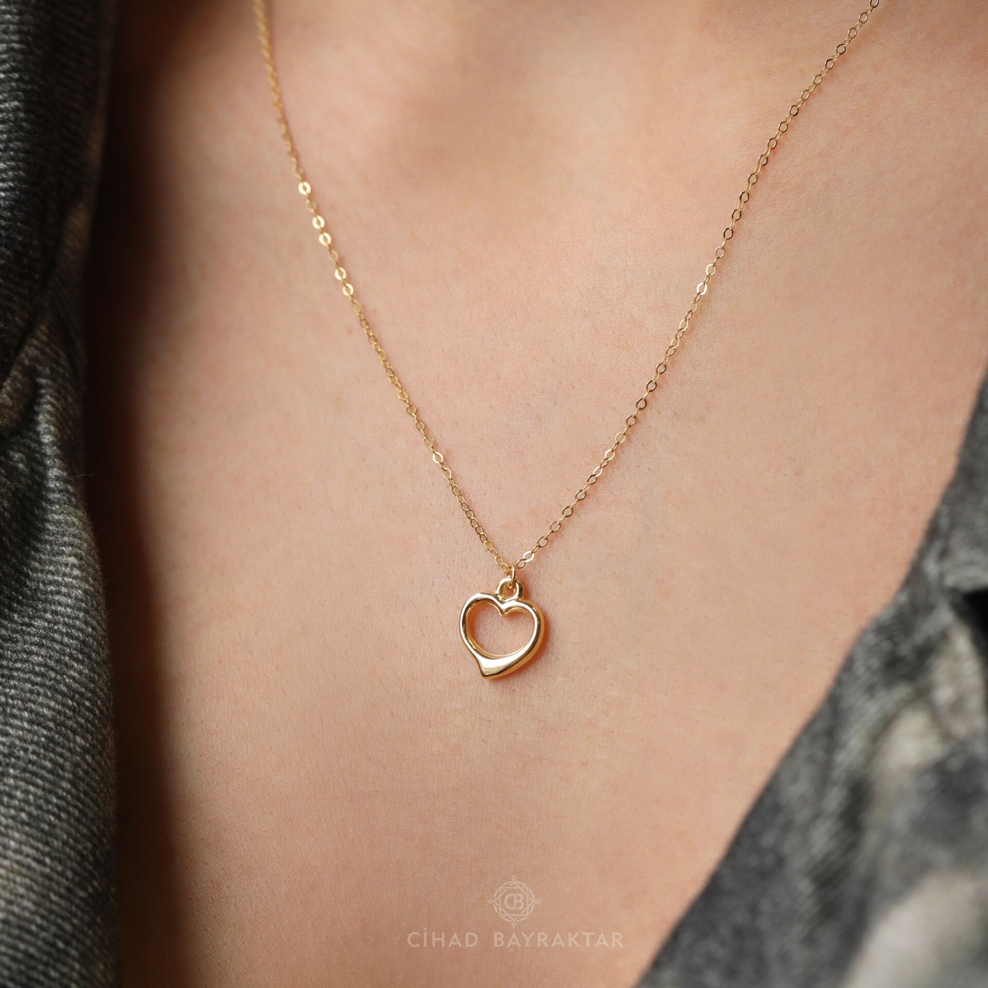 Kalp Model Altın Kolye