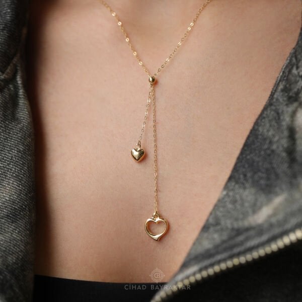 Kalp Model Altın Kolye