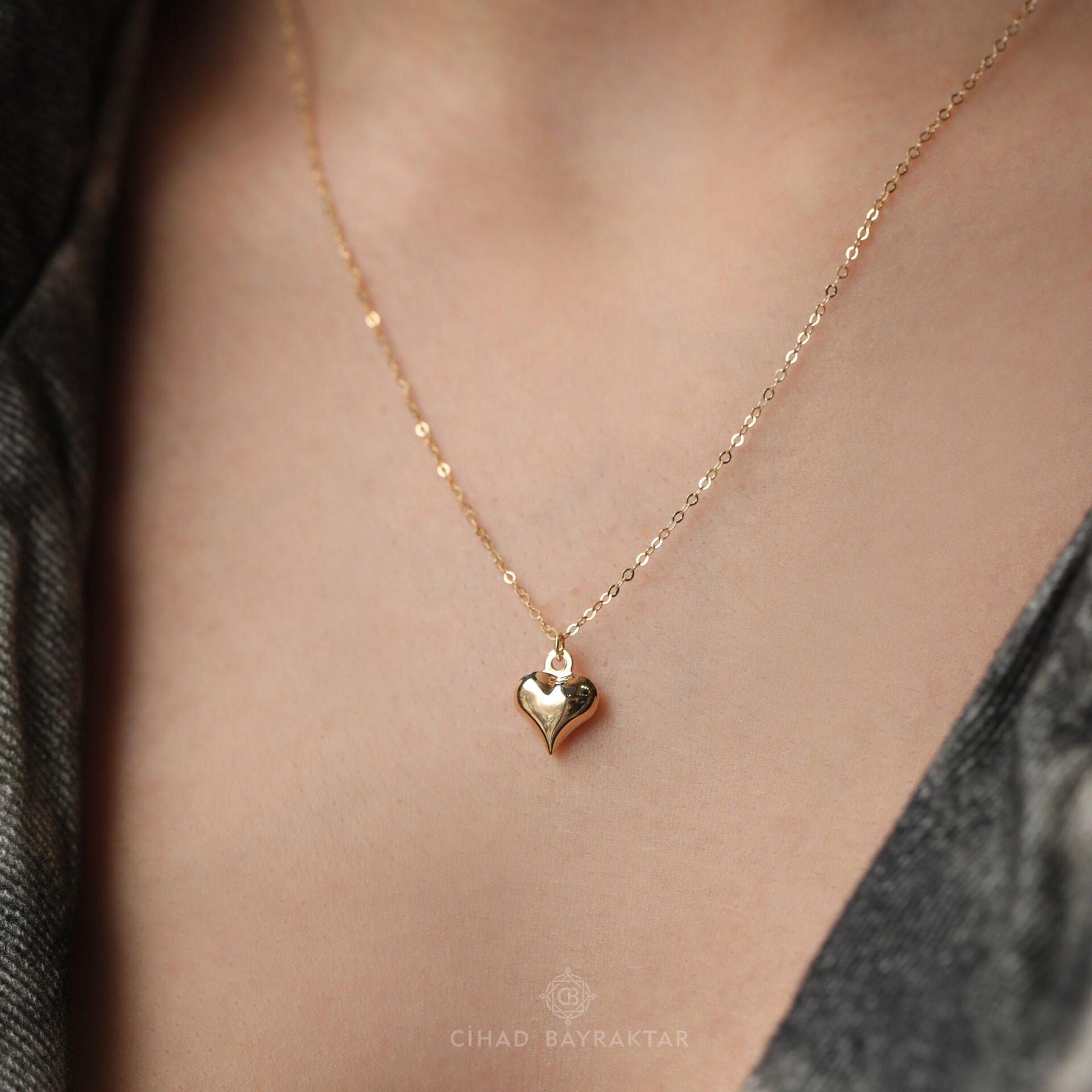 Kalp Model Altın Kolye