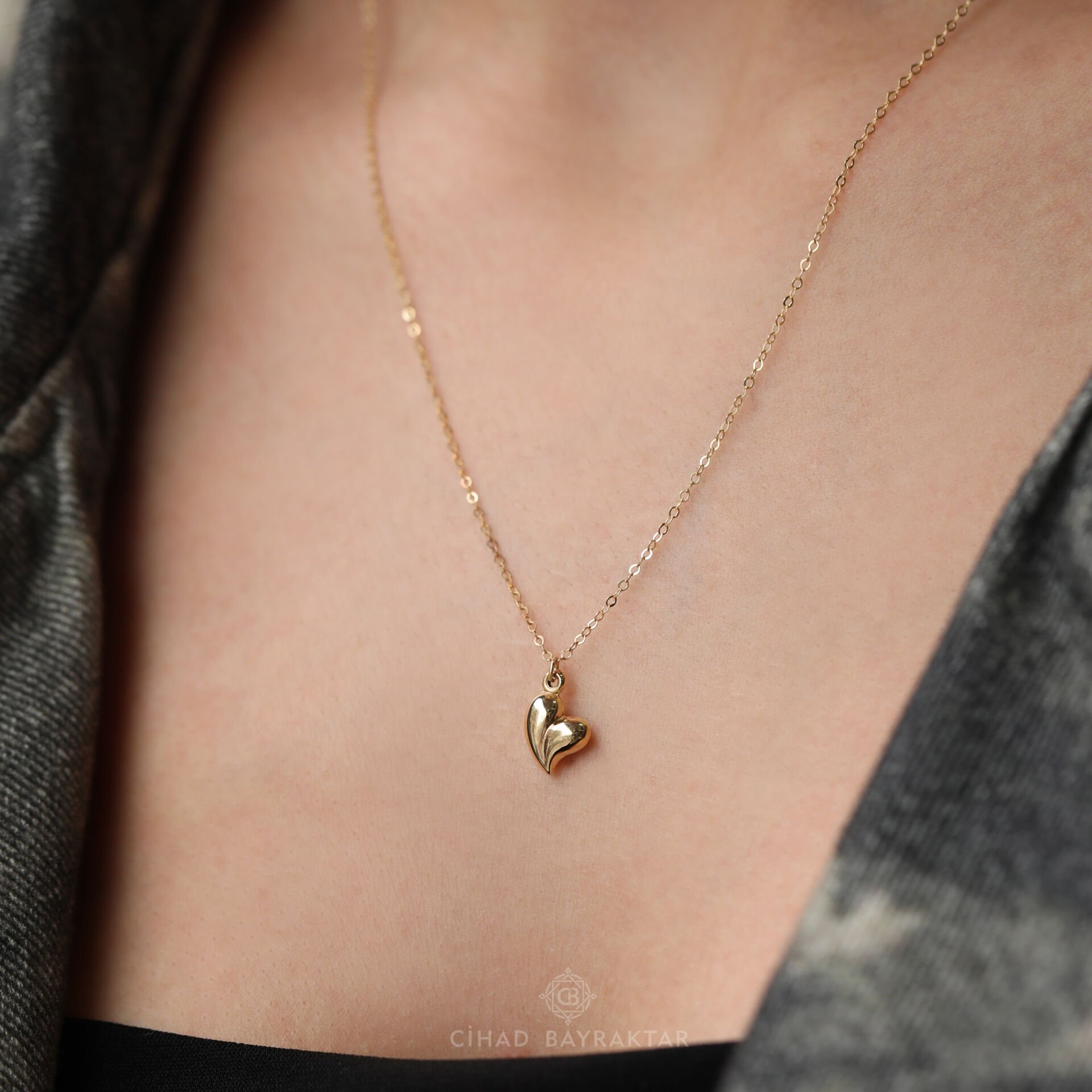 Kalp Model Altın Kolye