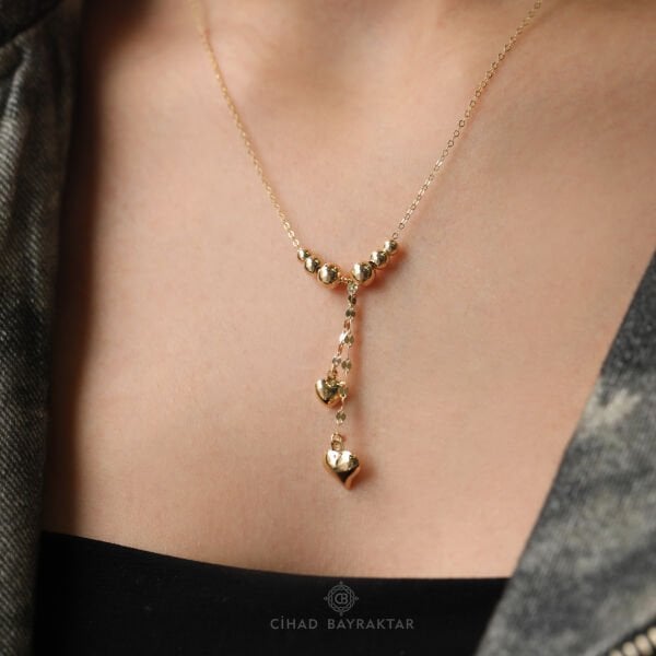 Kalp Model Altın Kolye