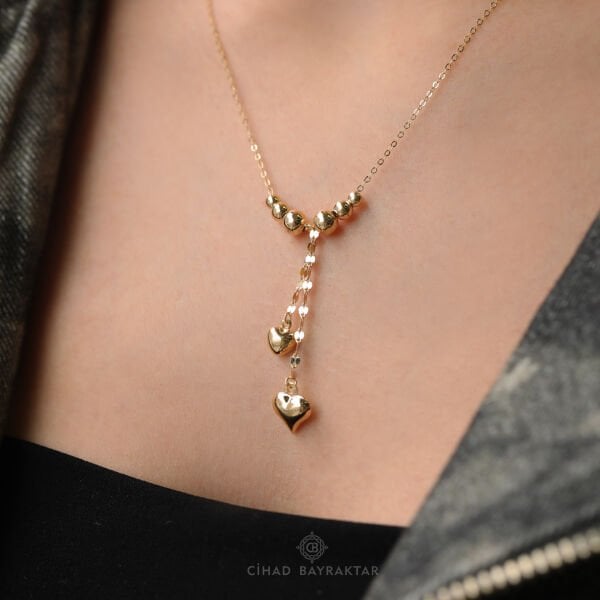 Kalp Model Altın Kolye