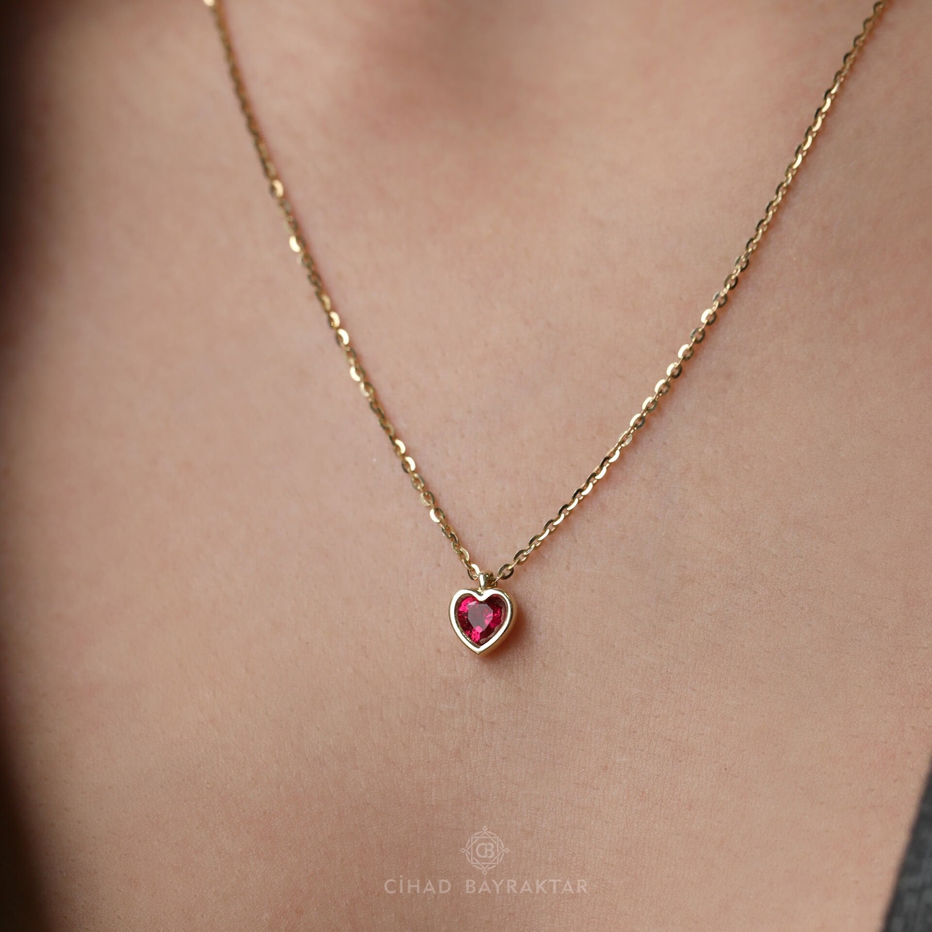 Cetaş Kalp Altın Kolye