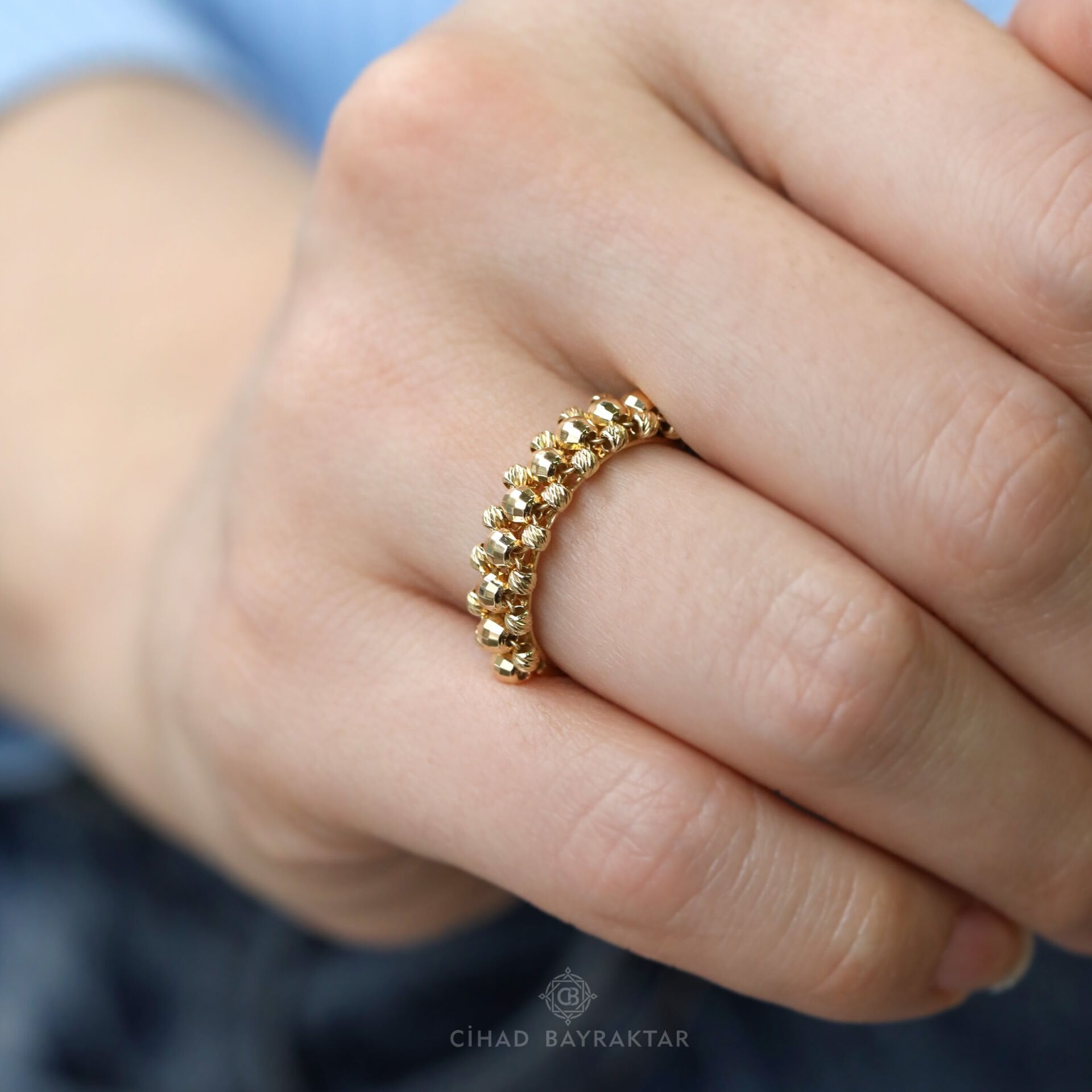 Dorika Sarı Altın Yüzük