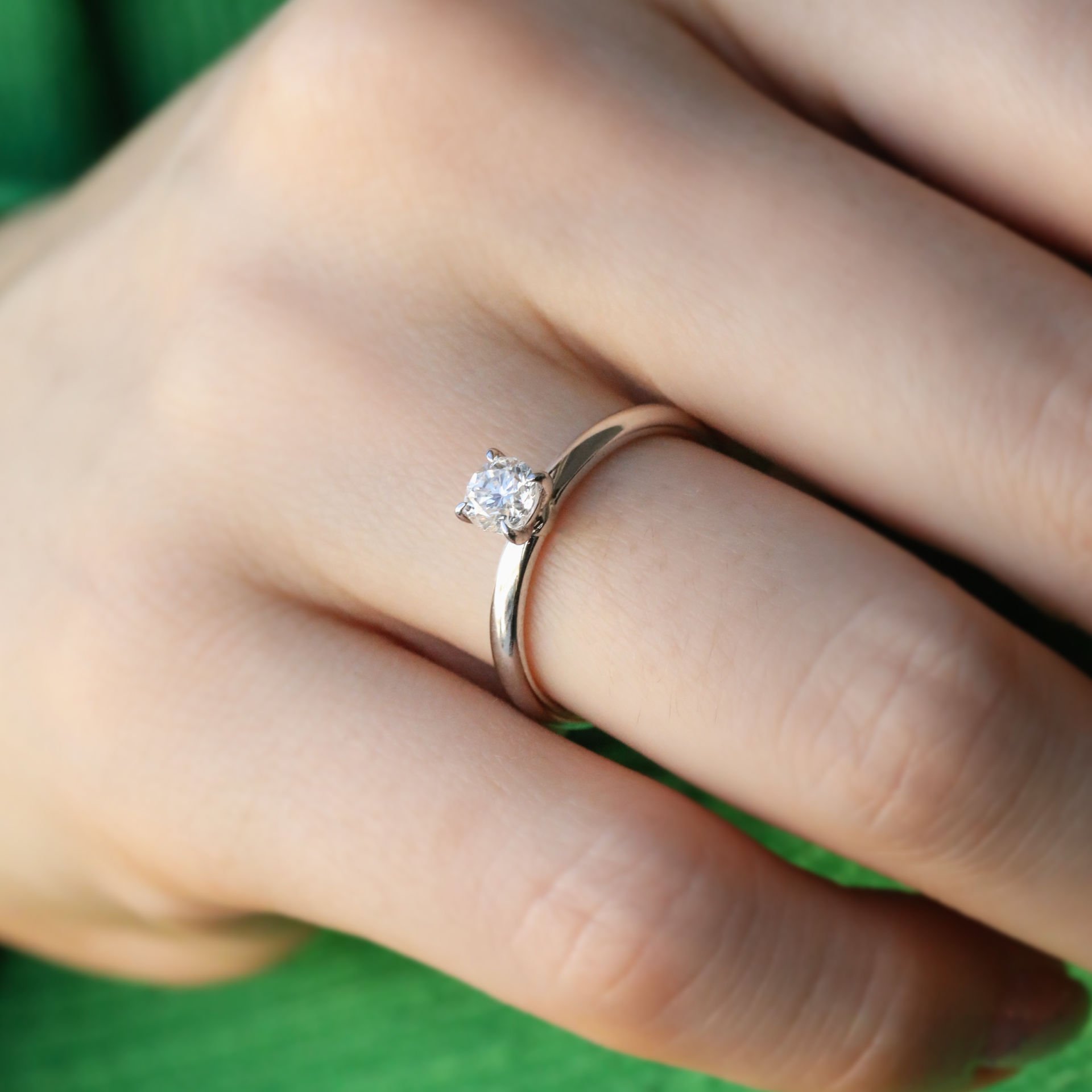 0,41 Ct. Tektaş Pırlanta Yüzük