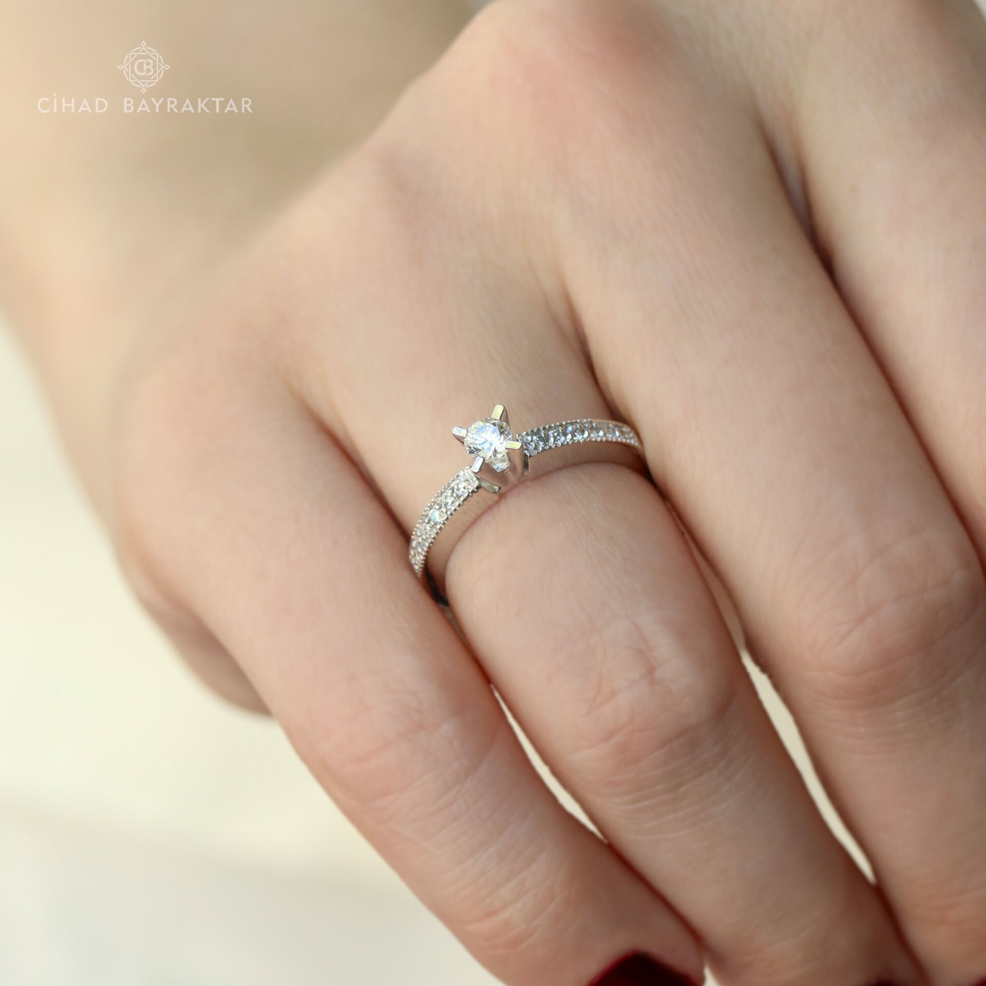 0,34 ct Pırlanta Tektaş Yüzük