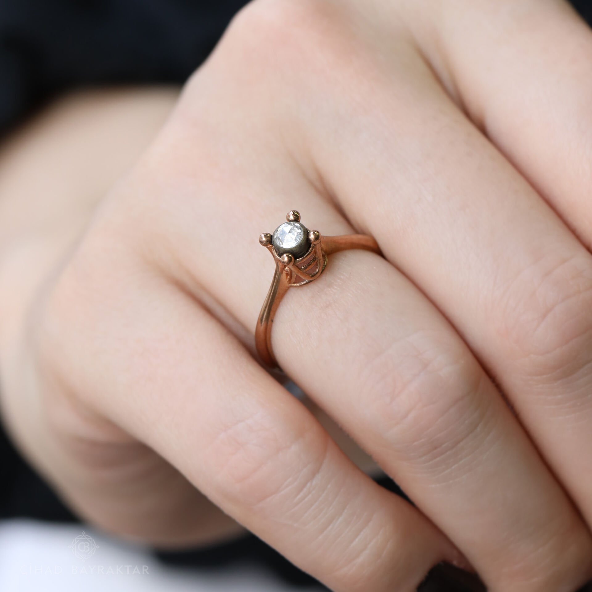 0,09 ct Elmas Tektaş Yüzük