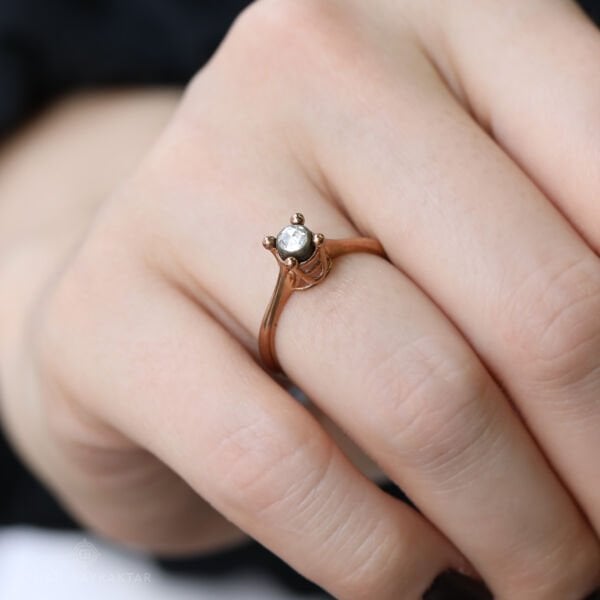 0,09 ct Elmas Tektaş Yüzük