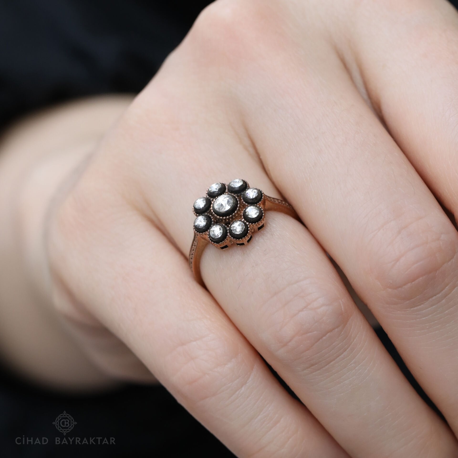 0,34 ct Elmas Papatya Yüzük