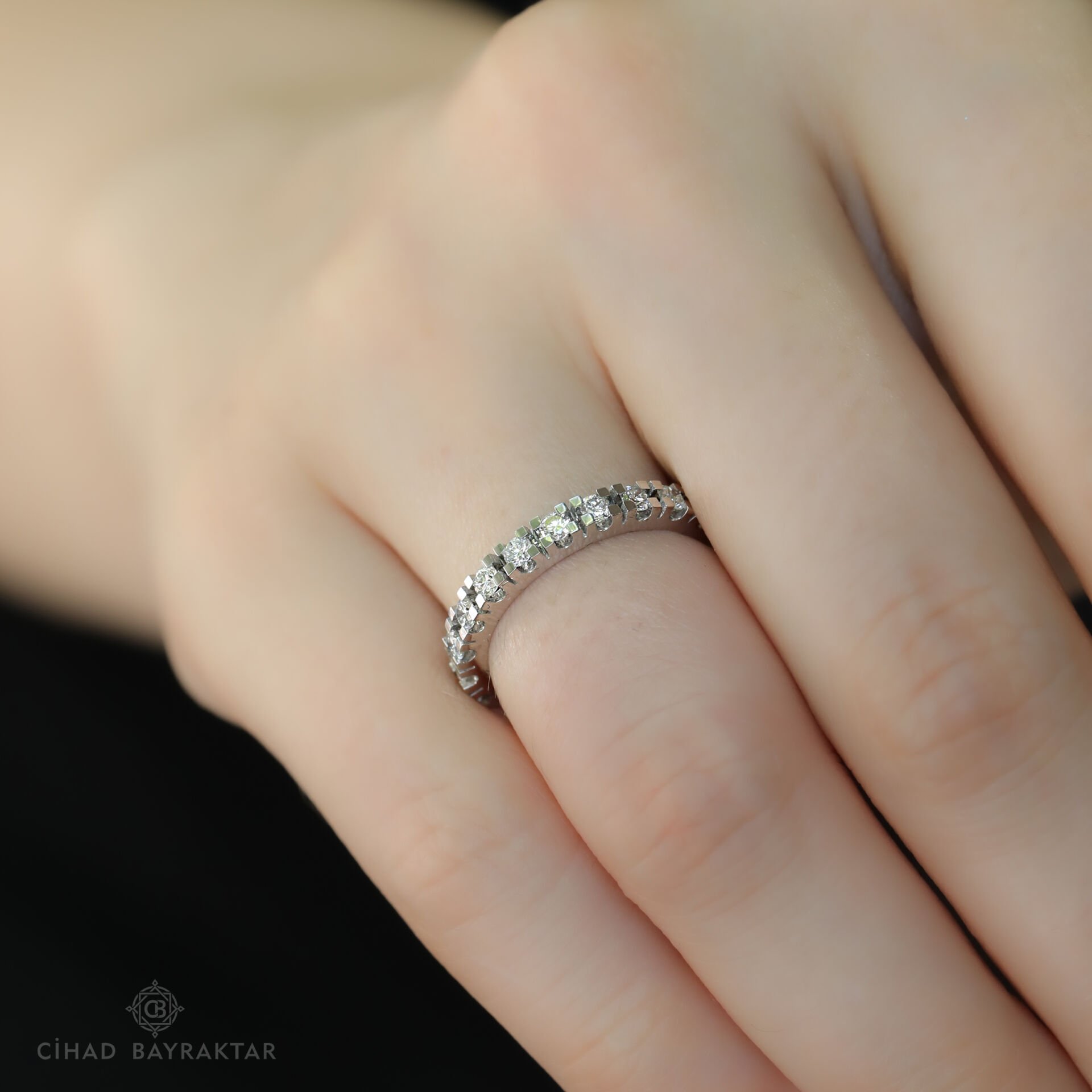 0.53 ct Pırlanta Yarım Tur Yüzük