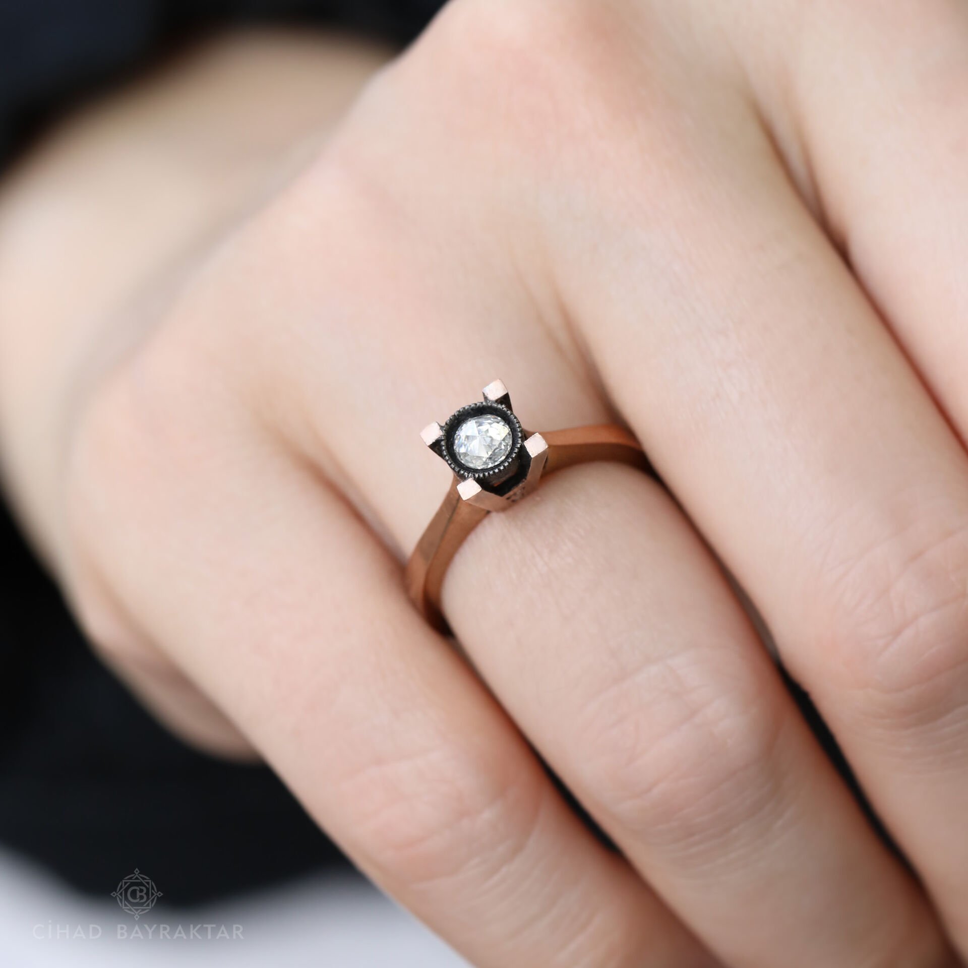 0,16 ct Elmas Tektaş Yüzük