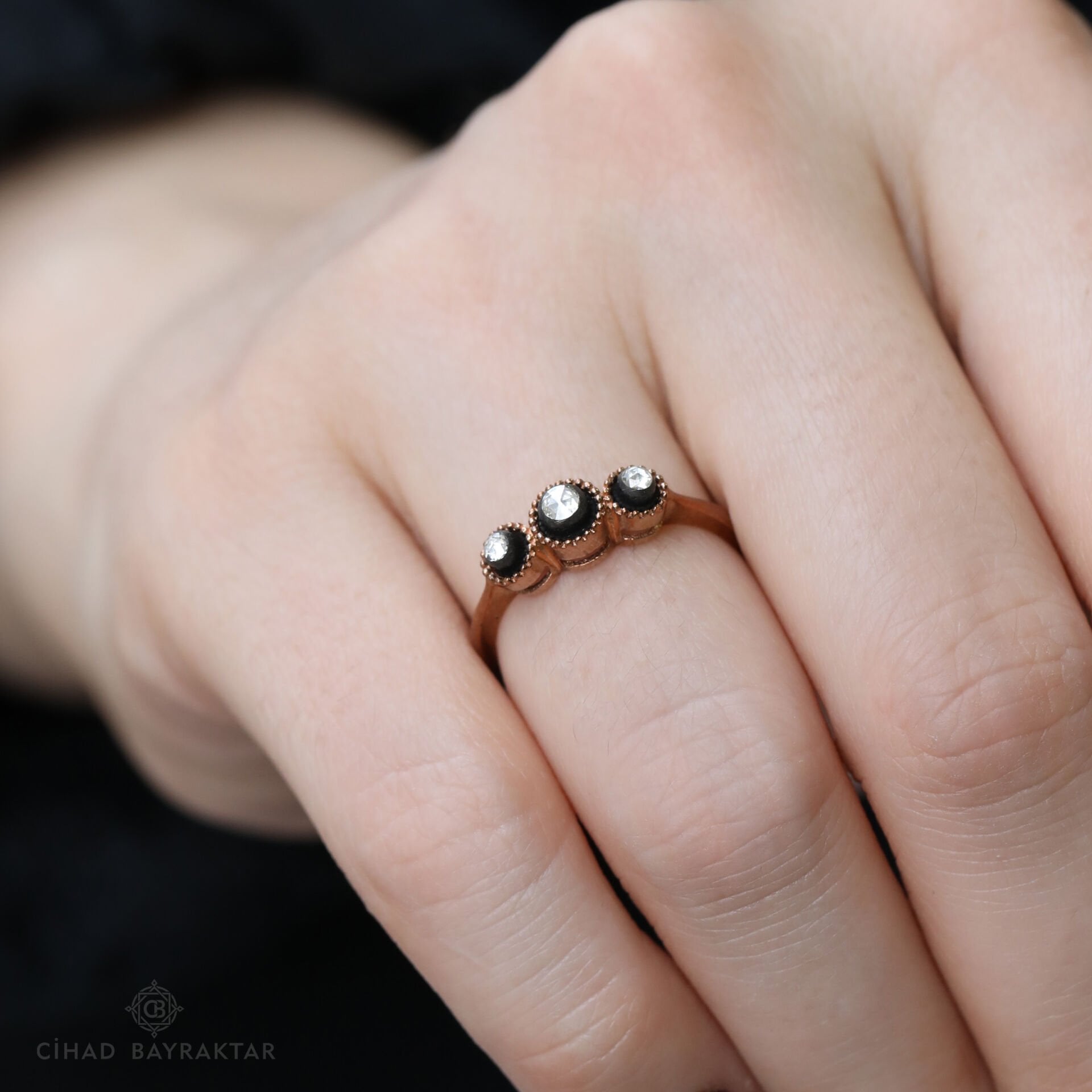 0,10 ct Elmas Tria Yüzük