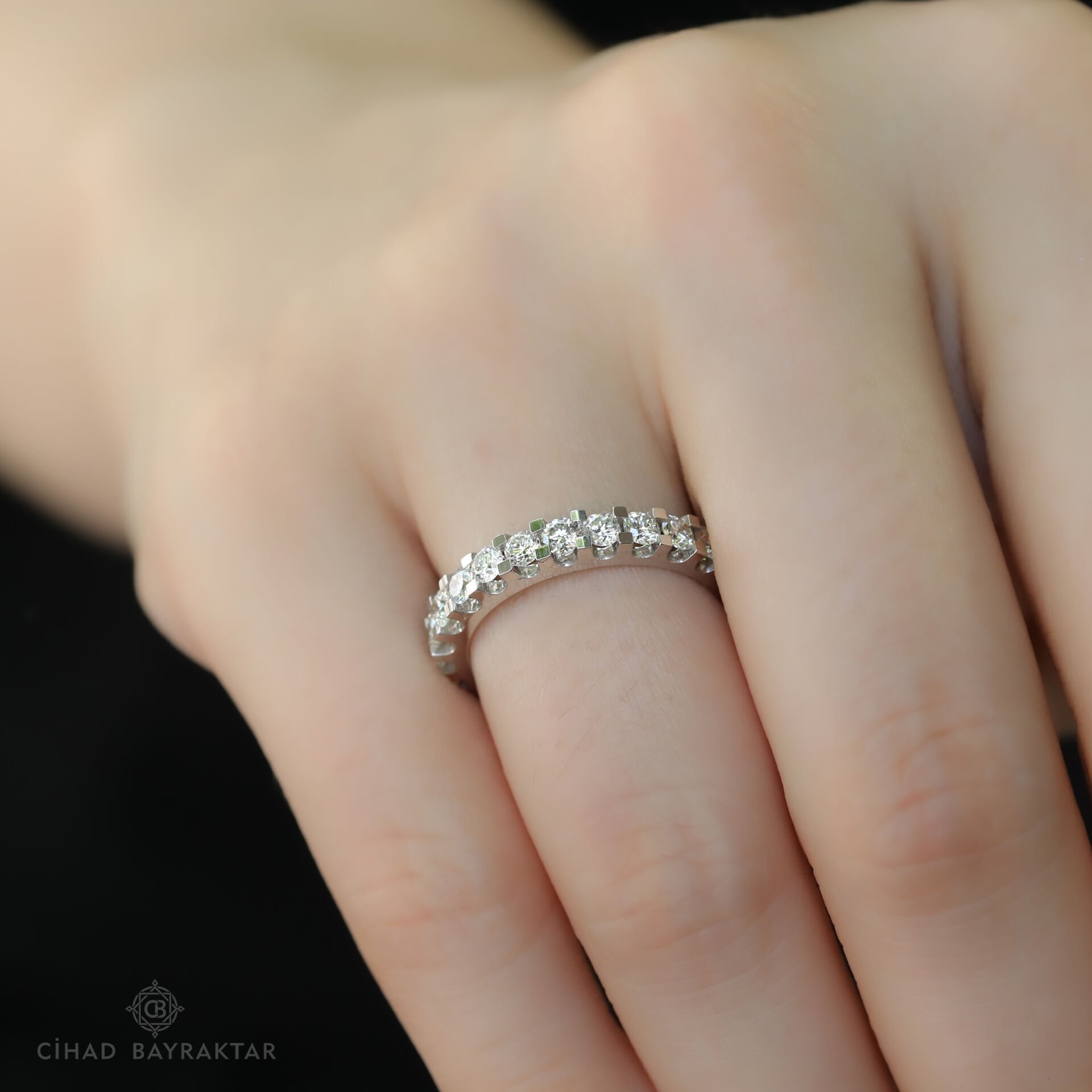 1.21 ct Pırlanta Yarım Tur Yüzük