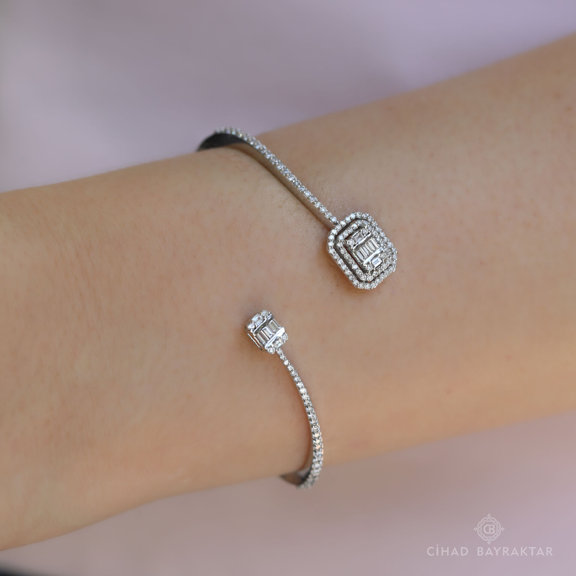 1.21 ct Pırlanta Baget Bilezik