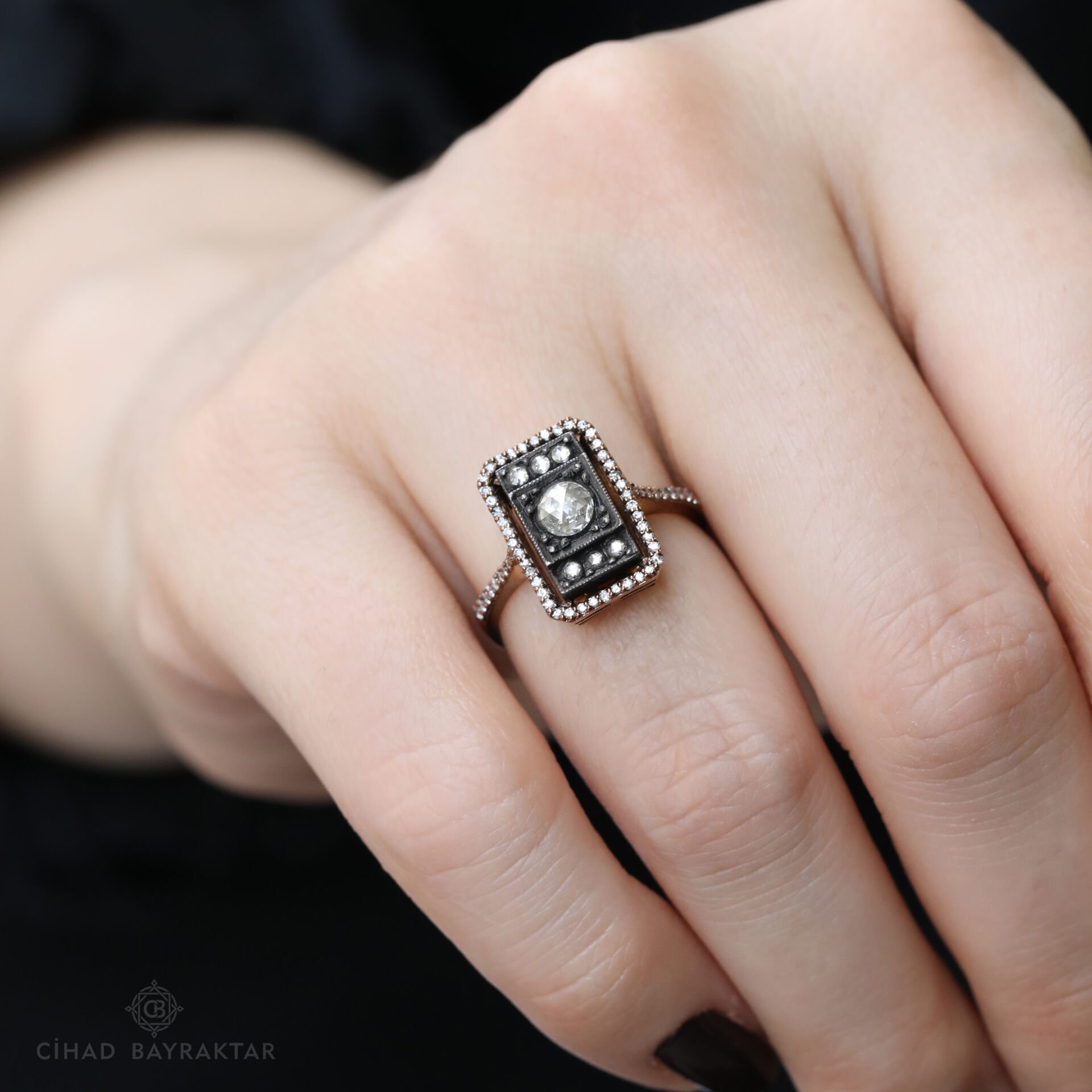 0,50 ct Elmas Baget Yüzük