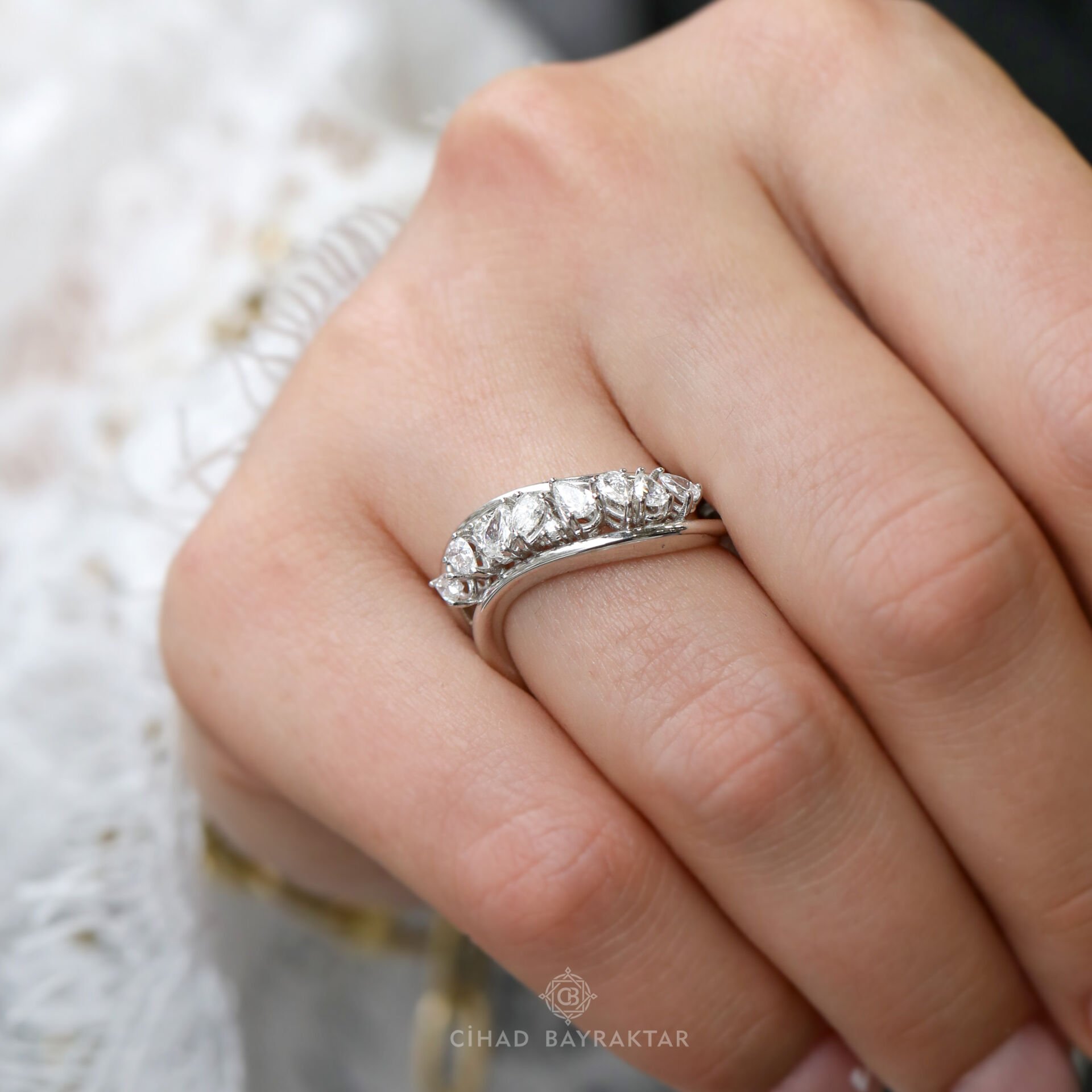 0,78 ct Pırlanta Flora Yüzük
