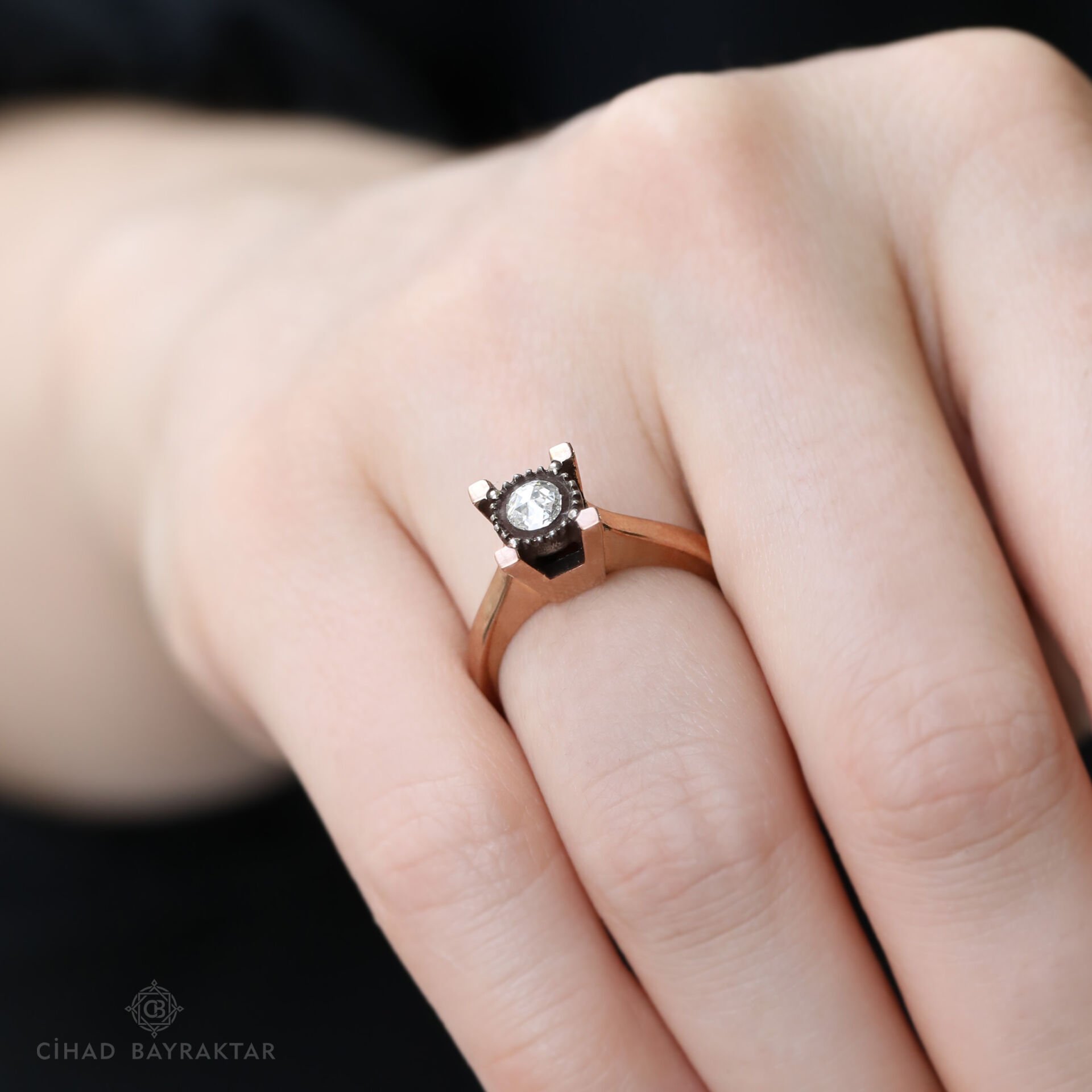 0,13 ct Elmas Tektaş Yüzük