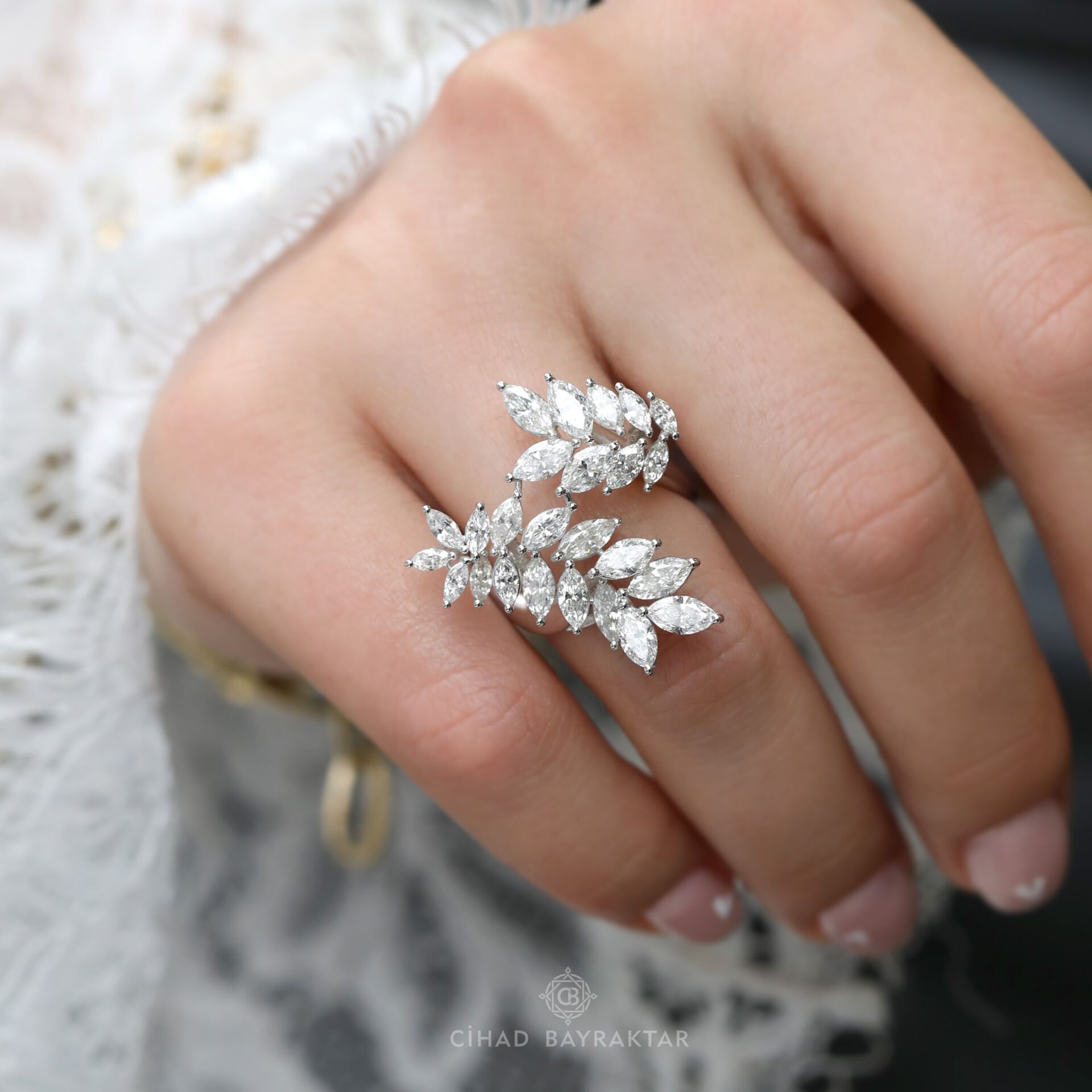 3,62 ct Pırlanta Flora Yüzük
