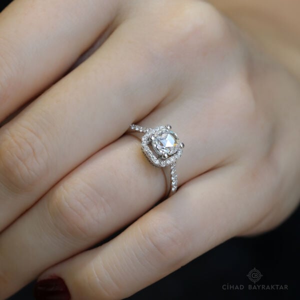 0.97 ct Pırlanta Prenses Yüzük
