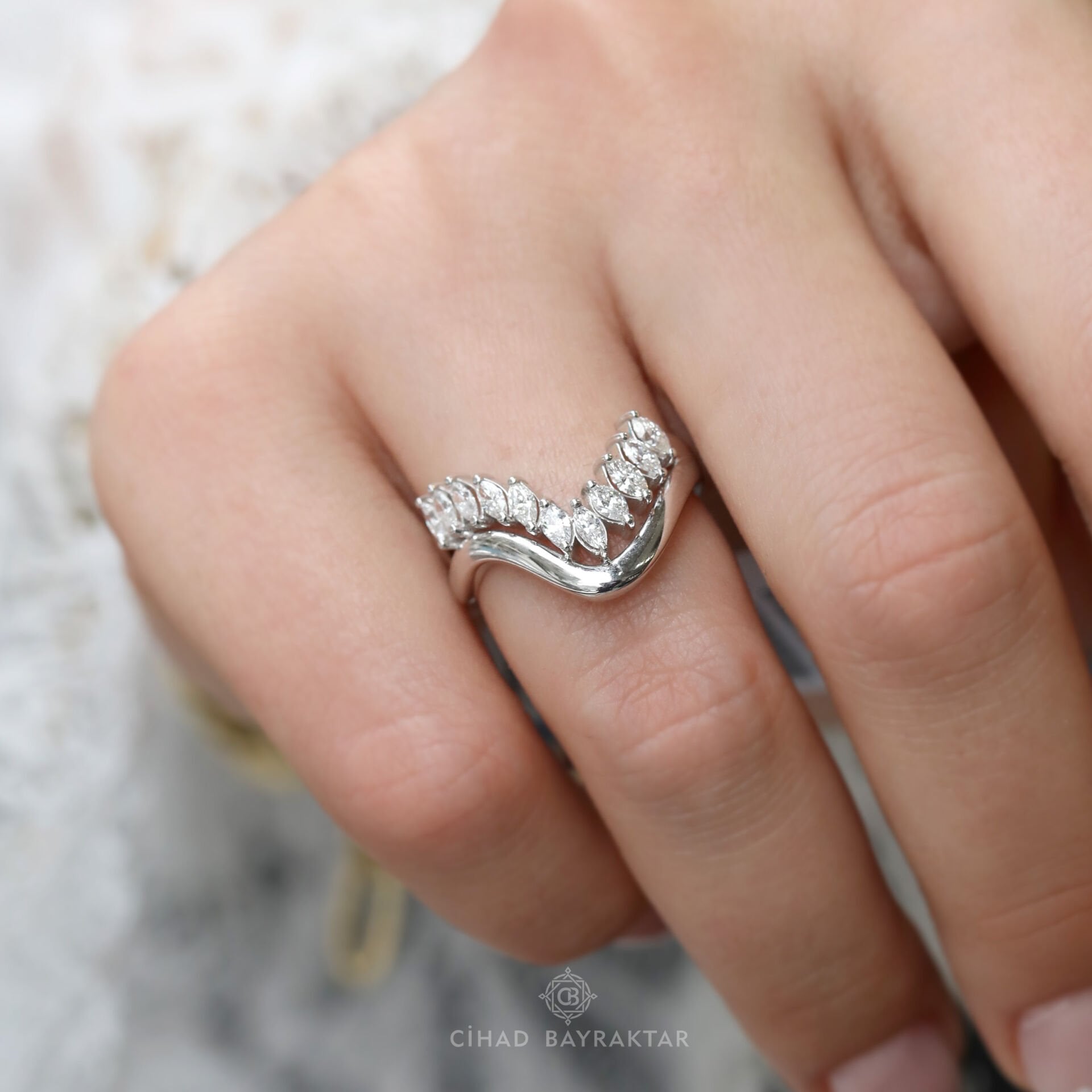 0,69 ct Pırlanta Flora Yüzük