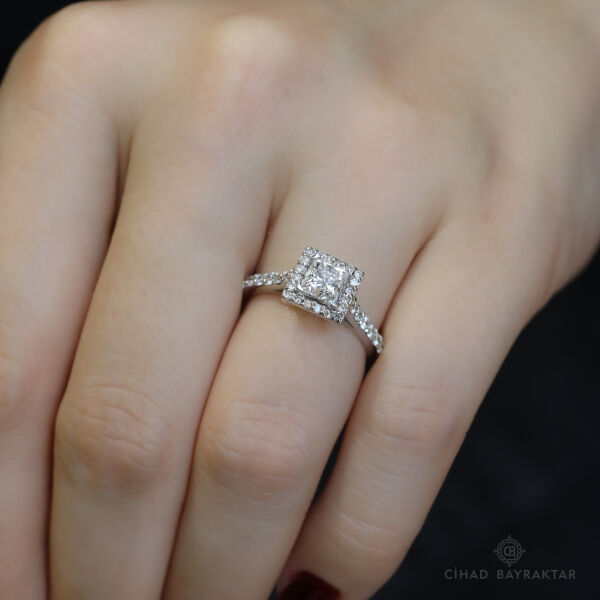 1.19 ct Pırlanta Prenses Yüzük