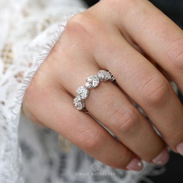4,08 ct Pırlanta Flora Yüzük