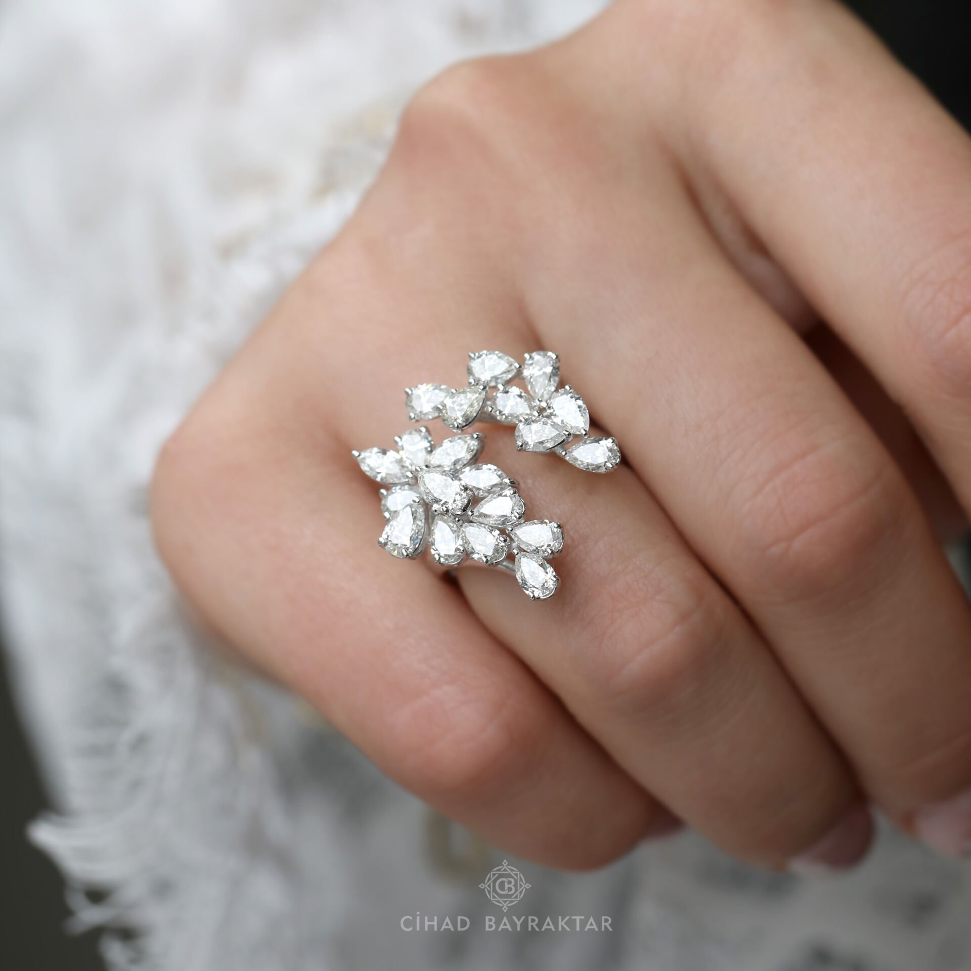 4,00 ct Pırlanta Flora Yüzük