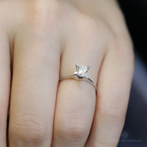 0.42 ct Pırlanta Tektaş Yüzük