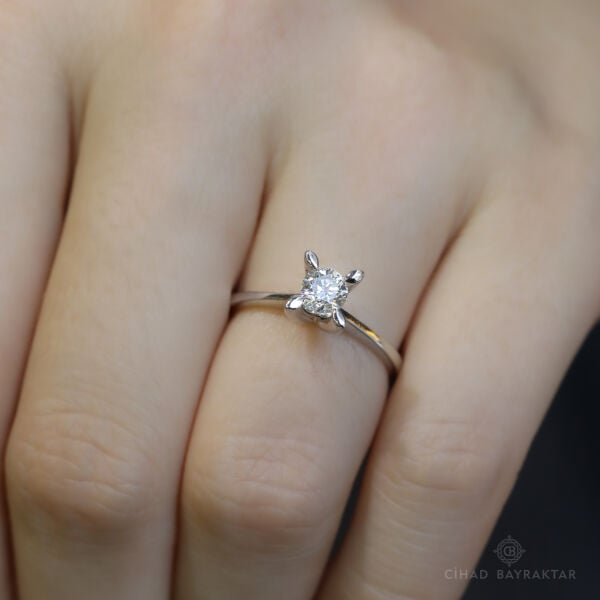 0.43 ct Pırlanta Tektaş Yüzük