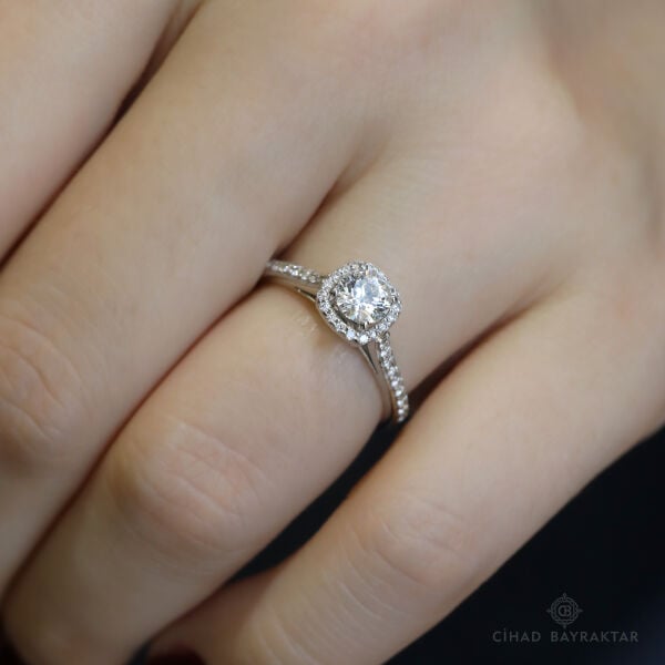 0.73 ct Pırlanta Prenses Yüzük