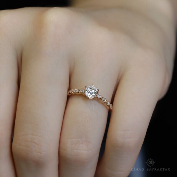 0.60 ct Pırlanta Vintage Yüzük