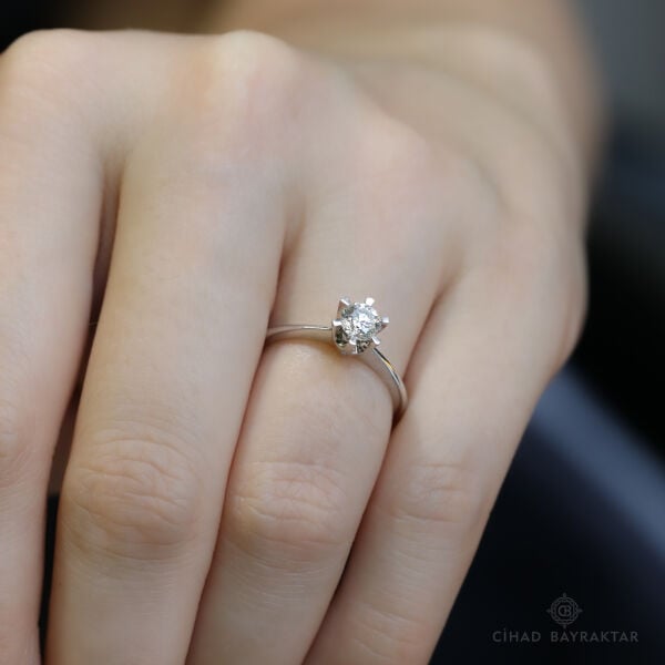 0.45 ct Pırlanta Tektaş Yüzük