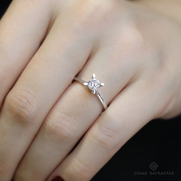 0.46 ct Pırlanta Tektaş Yüzük